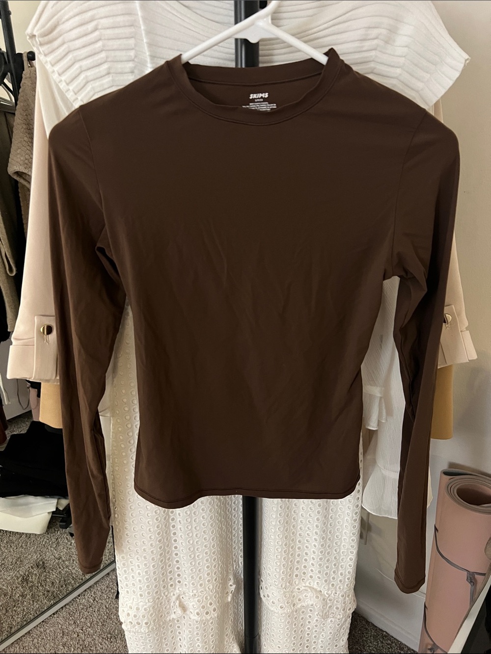 SKIMS Cocoa Fits Everybody Long Sleeve
